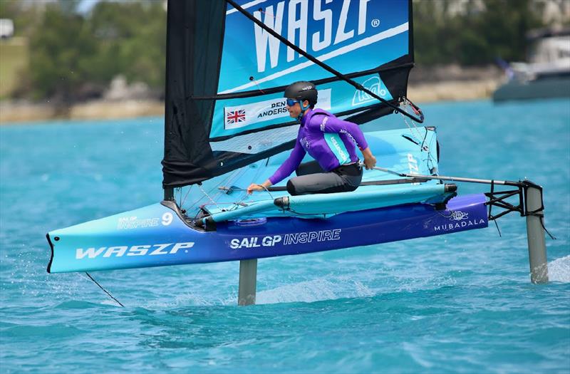 WASZP racing at SailGP Bermuda photo copyright Mikael Raber taken at  and featuring the WASZP class
