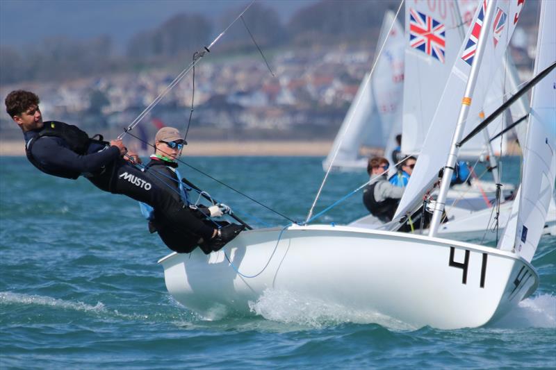 Arwen & Matthew during the 2024 RYA Youth National Championships photo copyright Jon Cawthorne taken at Weymouth & Portland Sailing Academy and featuring the 420 class