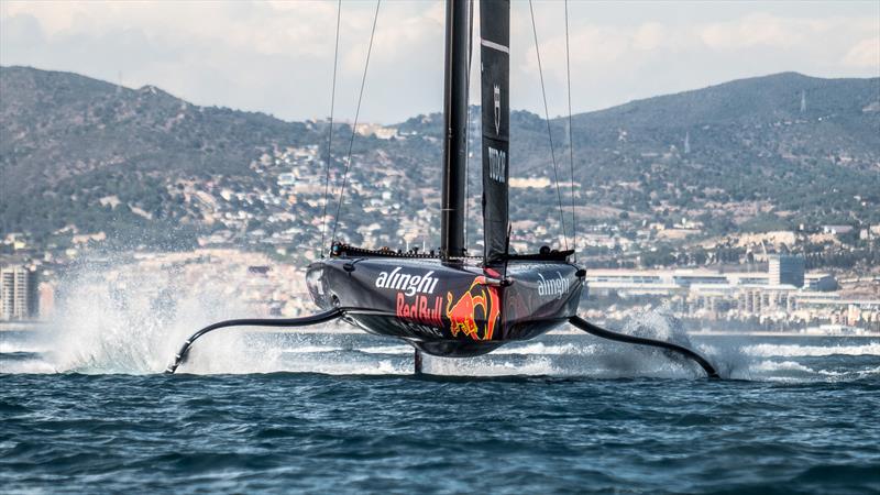 Alinghi Red Bull Racing AC75 Day 58 April 27 2023 Barcelona