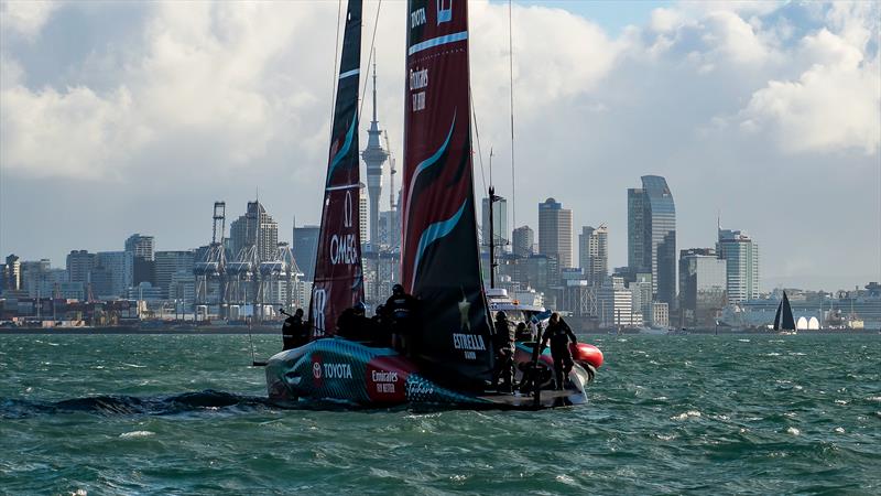 Emirates Team New Zealand- AC75 - Day 10 - April 26, 2024 - Auckland - photo © Sam Thom / America's Cup
