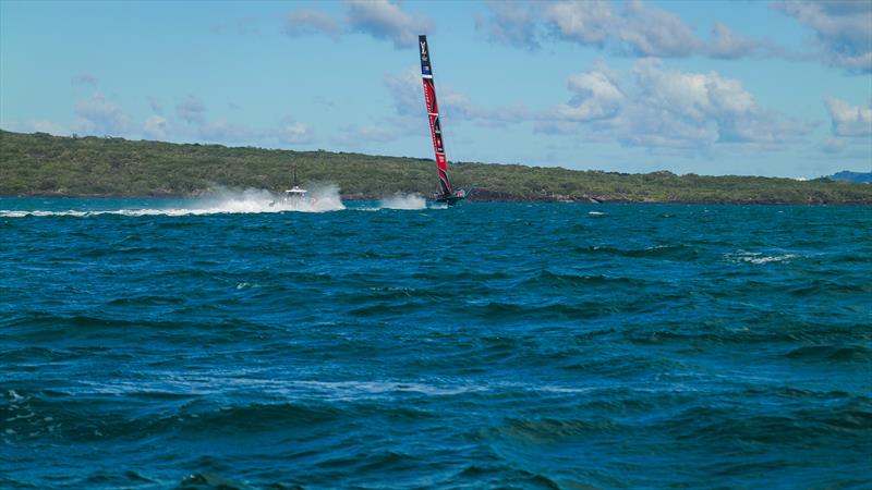 A bit of wind against the tide - Emirates Team New Zealand - AC75 - Day 14 - April 30, 2024 - Auckland - photo © Sam Thom / America's Cup