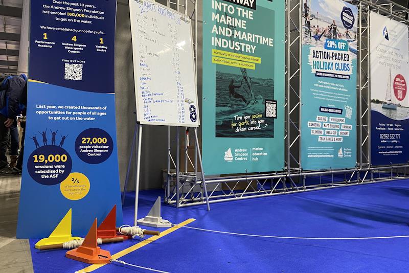 Competition time with the Andrew Simpson Foundation - at the RYA Dinghy & Watersports Show 2024 photo copyright Magnus Smith taken at RYA Dinghy Show and featuring the  class