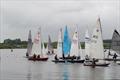 Congestion at the first buoy during the Border Counties Midweek Sailing at Shotwick Lake: © Brian Herring