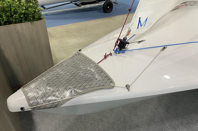 Keeping water out of the Flying Fifteen spinnaker chute - at the RYA Dinghy & Watersports Show 2024 photo copyright Magnus Smith taken at RYA Dinghy Show and featuring the Flying Fifteen class