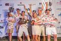 'The Poole Pirates' - Tim Ford's team racing in Bareboat 1 on Braque KH+P (GBR) won class and Bareboat overall in a competitive fleet - Antigua Sailing Week © Takumi Media
