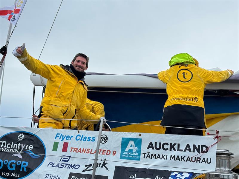 Nico Malingri took over as co-skipper on Leg 4 with Simon Navigator once again. Nico was happy to cross the finish line and is already thinking about the 2027 OGR - photo © Aïda Valceanu / OGR2023