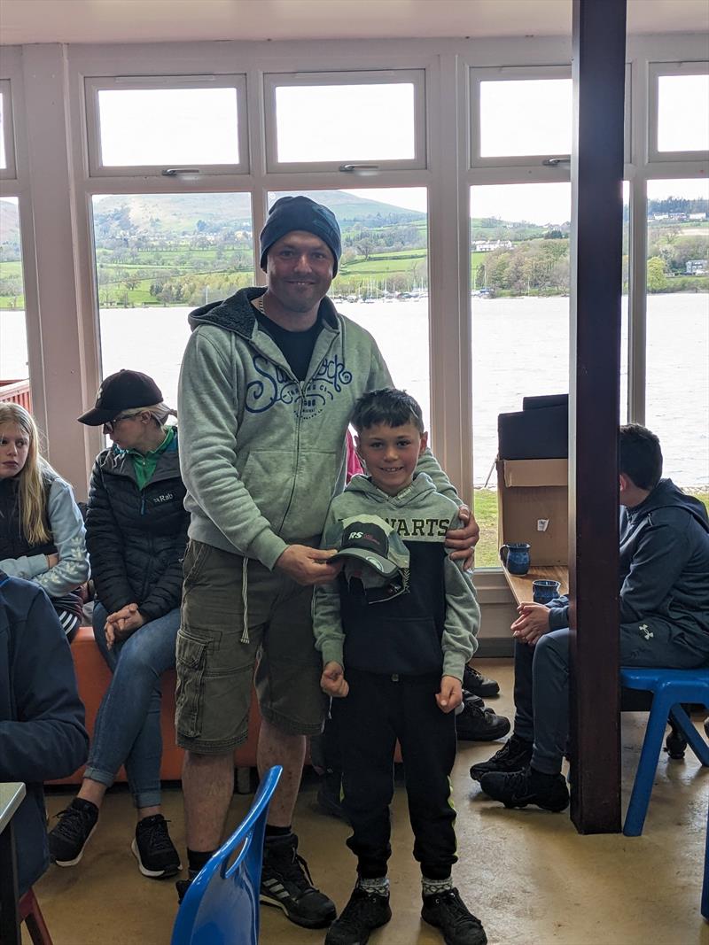 Limited edition Rooster Sailing x RS Class Association caps for Phil and Rory Davenport in the RS200 class at the Ullswater Yacht Club Daffodil Regatta photo copyright Ben Teague taken at Ullswater Yacht Club and featuring the RS200 class