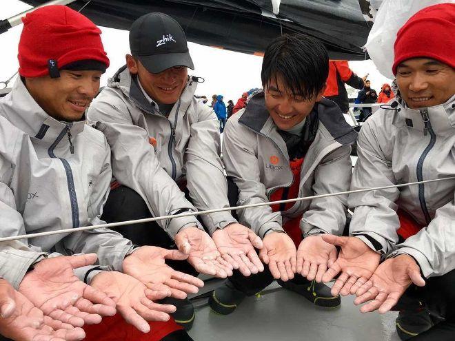 Caudrelier had a big communications challenge to marshall his 12-strong crew made up of French sailors and a group of young Chinese rookies with very little offshore experience. But they managed to handle the powerful conditions without mishap. - Rolex Sydney Hobart Yacht Race © Li Li / Dongfeng Race Team