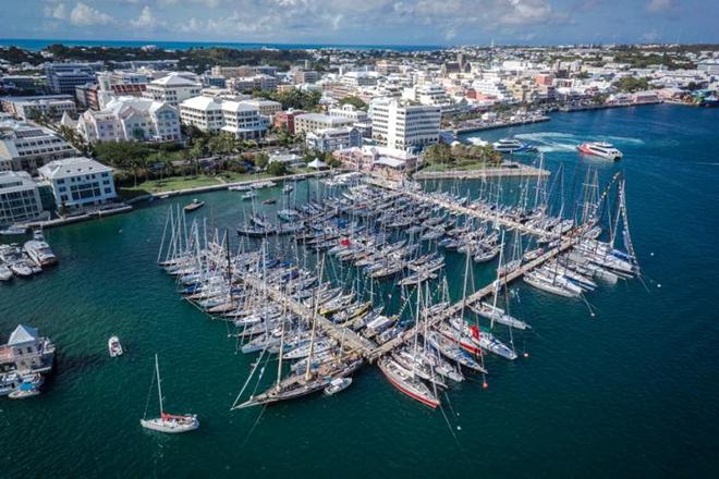 Royal Bermuda Yacht Club ready for the Antigua Bermuda Race arrivals in May © Bermuda Aerial Media