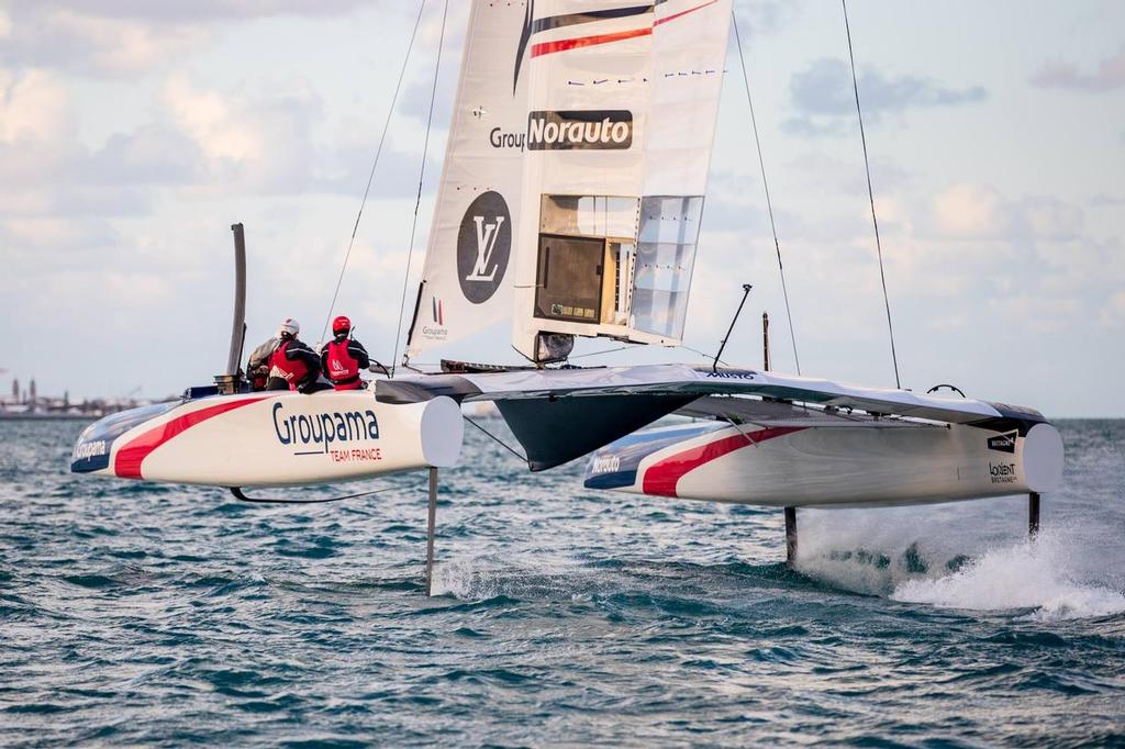  - Groupama Team France AC50 first sail in Bermuda ©  Eloi Stichelbaut