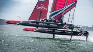 Helmsman Peter Burling and his Team New Zealand crew are riding high as the countdown to the America's Cup gathers pace. photo copyright Emirates Team New Zealand http://www.etnzblog.com taken at  and featuring the  class