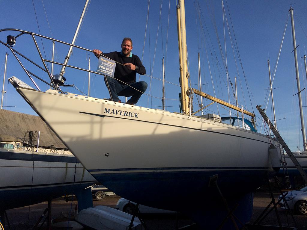 Dutch entrant Mark Slats was quick to purchase a Rustler 36 yacht to sail in the GGR. © Golden Globe Race