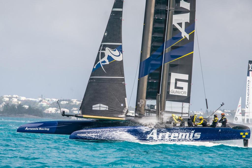 06/04/2017 - Hamilton (BMU) - 35th America's Cup Bermuda 2017 - America's Cup Class (ACC) boats practice racing photo copyright Austin Wong | ACEA taken at  and featuring the  class