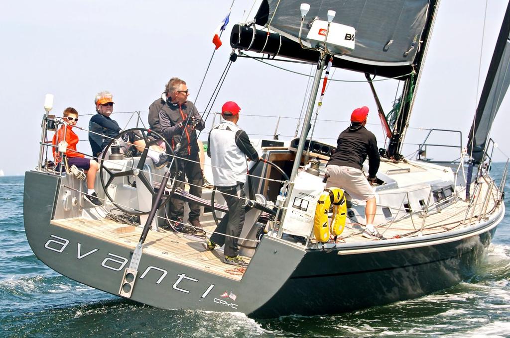 Avanti during the Block Island Race. Photo courtesy of Rick Bannerot, copyright 2016 © Storm Trysail Club