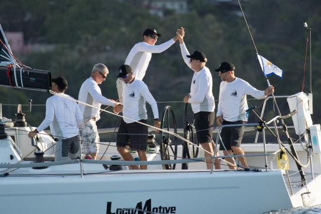 Andrews and his Locomotive team enjoying the moment in winning Division 5 - 2017 Transpac © Betsy Crowfoot/Ultimate Sailing