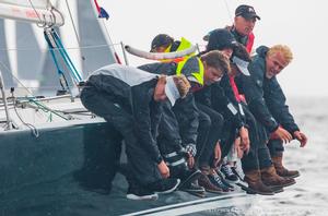 Young American YC's Junior Big Boat Team's Young American YCC Youth (first in Spinnaker B) at the start of the 2017 Ida Lewis Distance Race photo copyright  Stephen Cloutier taken at  and featuring the  class
