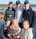 Exeter University wins RYA National Team Racing Championship -  (L-R back row) Jamie Tylecote, Ollie Meadowcroft, Freddie Fisher and (front L-R) Katy Jenkins, Cally Terkelsen, Gabby Clifton